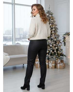 БРЮКИ ТКАНЬ КОЖА