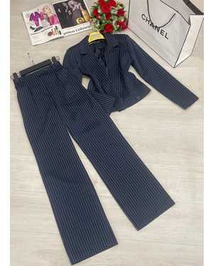 ЖЕНСКИЙ КОСТЮМ ДВОЙКА В РАЗМЕР ТКАНЬ МОСКВА ПОЛОСКА