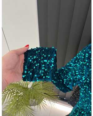 ПЛАТЬЕ В РАЗМЕР ТКАНЬ БАРХАТ+ПАЙЕТКА