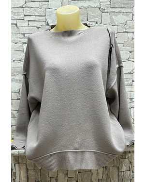 СВИТЕР ТКАНЬ 70% ХЛОПОК, 20% КАШЕМИР, 10% ЭЛАСТАН