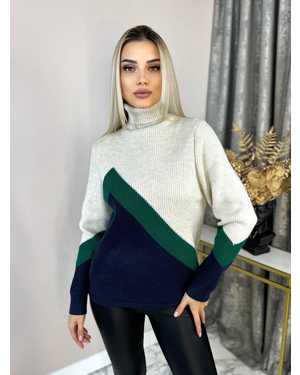 СВИТЕР ТКАНЬ 48% КАШЕМИР, 29% ШЕРСТЬ, 18% ХЛОПОК, 5% ЭЛАСТАН