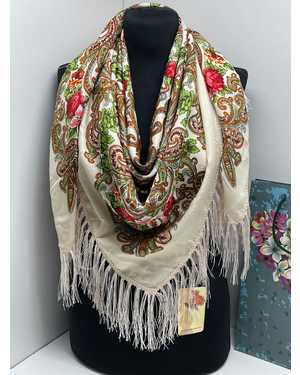 ПЛАТКИ СОСТАВ: 80% ШЕРСТЬ 20% ВИСКОЗА РАЗМЕР: 120X120