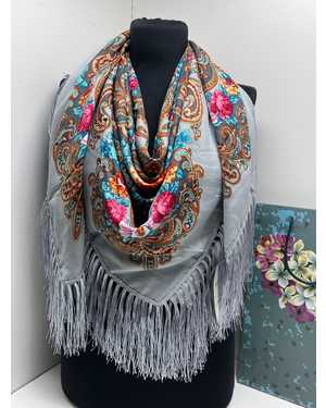 ПЛАТКИ СОСТАВ: 80% ШЕРСТЬ 20% ВИСКОЗА РАЗМЕР: 120X120