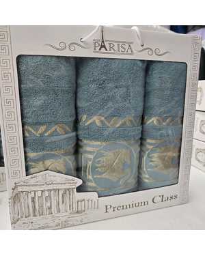 Набор из трёх махровых полотенец. Производитель Узбекистан Размеры 70/140 см 1 шт 50/90 см 2 шт