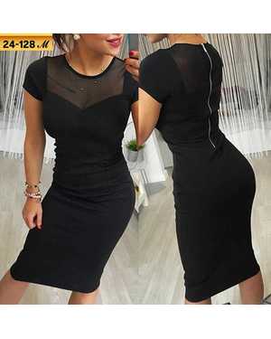 ПЛАТЬЕ ТКАНЬ КРЕПУН + СЕТКА