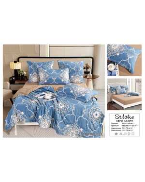 Комплект постельного белья с готовым одеялом. Ткань: хлопок вискоза Простынь на резинке(возможно замена на похожее)