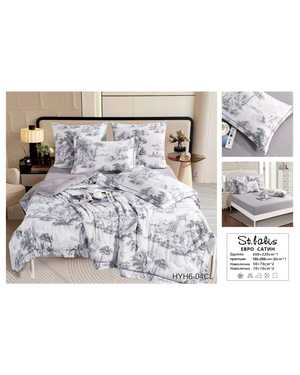 Комплект постельного белья с готовым одеялом. Ткань: хлопок вискоза Простынь на резинке(возможно замена на похожее)