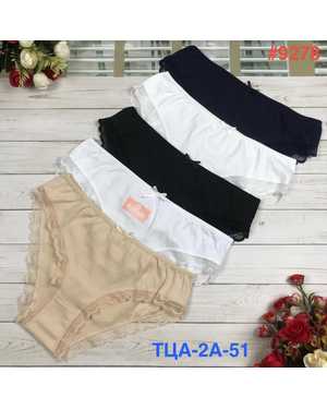 Женские трусики. В упаковке 5шт один размер разные цвета