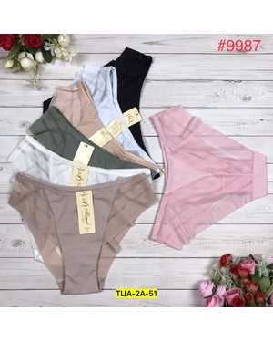 Женские трусики. В упаковке 6шт один размер разные цвета