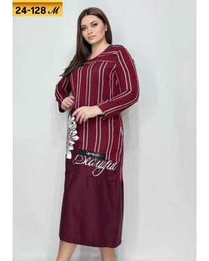 ПЛАТЬЕ ТКАНЬ ЛЁН, ХЛОПОК, СТРЕЙЧ