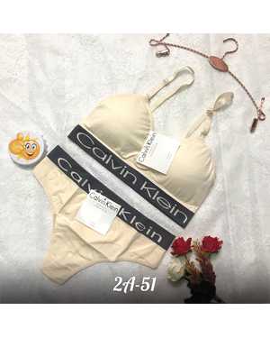 Женский комплект нижнего белья стринги + топик Состав: Полиэстер, эластан