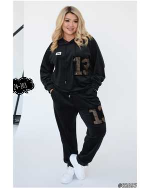 ЖЕНСКИЙ КОСТЮМ ДВОЙКА ТКАНЬ ВЕЛЮР