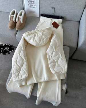 ЖЕНСКИЙ КОСТЮМ ДВОЙКА ТКАНЬ МАХРОВАЯ ЛАПША+СИНТЕПОН