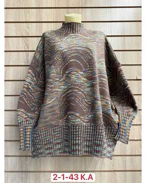 СВИТЕР ТКАНЬ 52% CASHMERE, 28% WOOL, 15% COTTON, 5% ELASTANE