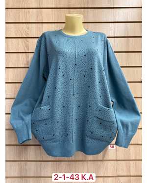 СВИТЕР ТКАНЬ 52% CASHMERE, 28% WOOL, 15% COTTON, 5% ELASTANE