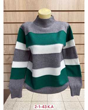 СВИТЕР ТКАНЬ ШЕРСТЬ, 60% WOOL, 30% COTTON, 10% ELASTANE