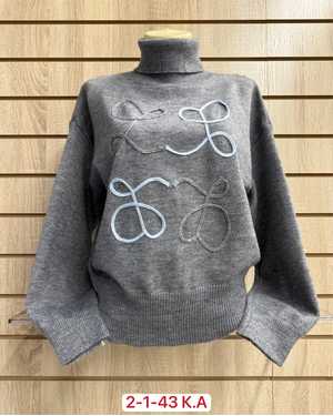 СВИТЕР ТКАНЬ 70% COTTON, 20% CASHMERE, 10% ELASTANE