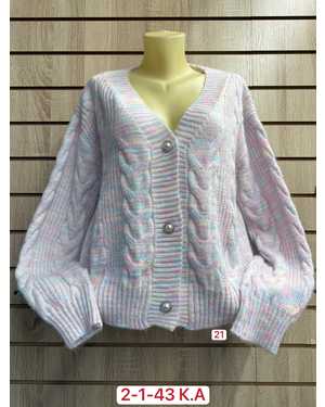 КАРДИГАН ТКАНЬ 70% COTTON, 20% WOOL, 10% CASHMERE