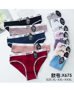 Женские трусики. В упаковке 10 шт один размер разные цвета