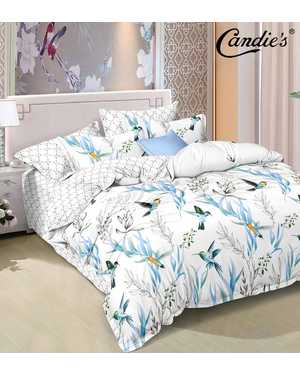 Комплект постельного белья Простыня на резинке по кругу Материал: Поплин(возможно замена на похожее)