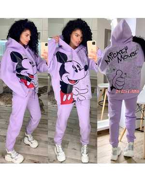 ЖЕНСКИЙ КОСТЮМ ДВОЙКА ТКАНЬ ФЛИС С НАЧОСАМИ