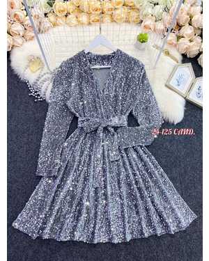 ПЛАТЬЕ В РАЗМЕР ТКАНЬ ВЕЛЮР +ПАЙЕТКА