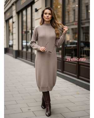 ПЛАТЬЕ 1 ПАР СОСТАВ: КАШЕМИР ВЯЗАНЫЙ РАЗМЕР: 50,52,54,56,58,60