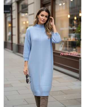 ПЛАТЬЕ 1 ПАР СОСТАВ: КАШЕМИР ВЯЗАНЫЙ РАЗМЕР: 50,52,54,56,58,60