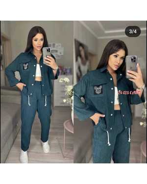 ЖЕНСКИЙ КОСТЮМ ТКАНЬ МИКРО ВЕЛЬВЕТ