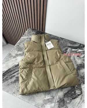 ЖИЛЕТКА ТКАНЬ ЭКО-КОЖА, ХОЛЛОФАЙБЕР