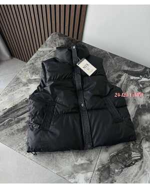 ЖИЛЕТКА ТКАНЬ ЭКО-КОЖА, ХОЛЛОФАЙБЕР