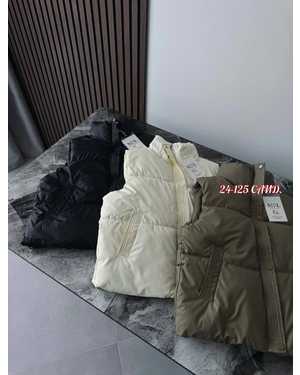 ЖИЛЕТКА ТКАНЬ ЭКО-КОЖА, ХОЛЛОФАЙБЕР