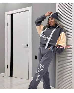 ЖЕНСКИЙ КОСТЮМ ДВОЙКА ТКАНЬ ФЛИС С НАЧЕСОМ