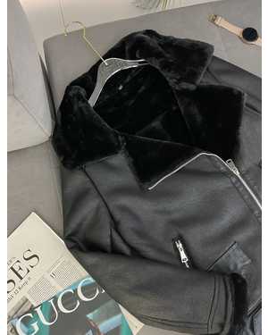 КУРТОЧКА В РАЗМЕР ТКАНЬ КОЖА С МЕХОМ