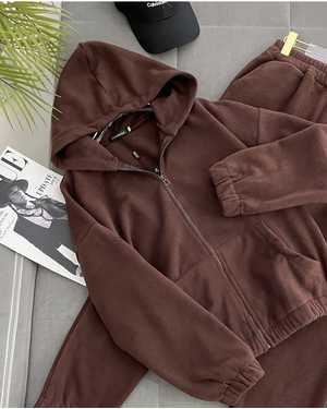 ЖЕНСКИЙ КОСТЮМ ДВОЙКА В РАЗМЕР ТКАНЬ ДВУХСТОРОНЫЙ ФЛИСС