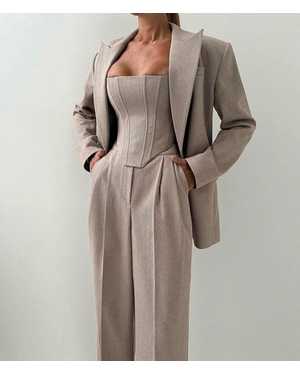 ЖЕНСКИЙ КОСТЮМ ТРОЙКА В РАЗМЕР ТКАНЬ КАШЕМИР ЕЛКА