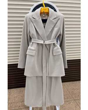 ЖЕНСКИЙ КОСТЮМ ТРОЙКА В РАЗМЕР ТКАНЬ КАШЕМИР ЕЛКА