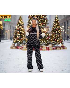 ЖЕНСКИЙ КОСТЮМ ДВОЙКА ТКАНЬ КАШЕМИР СО СТРАЗАМИ