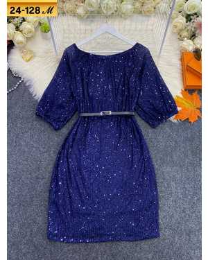 ПЛАТЬЕ ТКАНЬ ПАЙЕТКА НА ВЕЛЮР + ПОДКЛАДКА