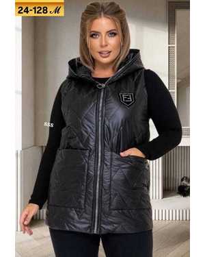 ЖИЛЕТКА ТКАНЬ ПЛАЩЕВКА С ПОДКЛАДКОЙ, СИНТЕПОН