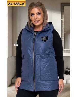 ЖИЛЕТКА ТКАНЬ ПЛАЩЕВКА С ПОДКЛАДКОЙ, СИНТЕПОН