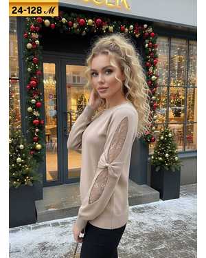 СВИТЕР ТКАНЬ ВЯЗАНЫЙ КАШЕМИР