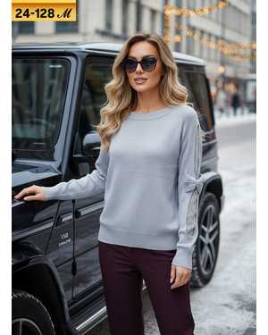 СВИТЕР ТКАНЬ ВЯЗАНЫЙ КАШЕМИР