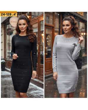 ПЛАТЬЕ ТКАНЬ ВЯЗКА С БЛЕСКОМ