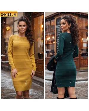 ПЛАТЬЕ ТКАНЬ ВЯЗКА С БЛЕСКОМ