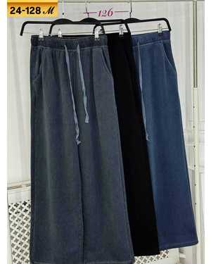 ШТАНЫ ТКАНЬ УТЕПЛЁННЫЕ С НАЧЁСОМ