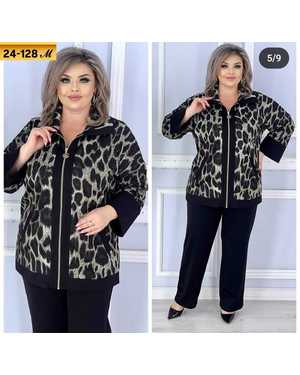 ЖЕНСКИЙ КОСТЮМ ДВОЙКА ТКАНЬ ТРИКОТАЖ