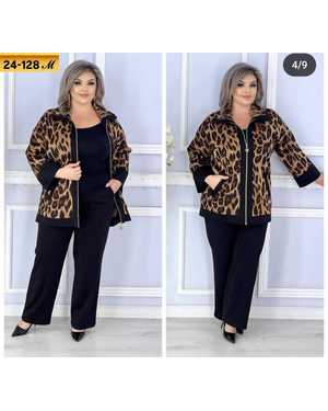 ЖЕНСКИЙ КОСТЮМ ДВОЙКА ТКАНЬ ТРИКОТАЖ