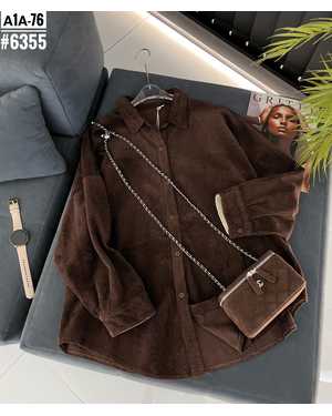 РУБАШКА ТКАНЬ ВЕЛЬВЕТ