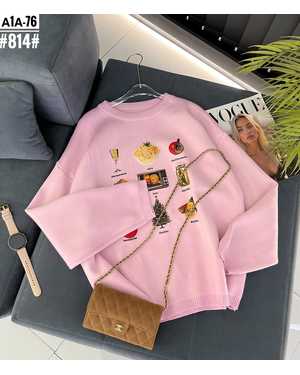 СВИТЕР ТКАНЬ ВЯЗАНЫЙ